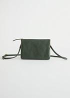 Other Stories Small Leather Crossbody Bag - Green