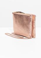 Other Stories Two Compartment Leather Bag - Gold