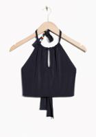 Other Stories Bead Crop Top