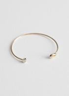 Other Stories Puka Shell Cuff - Green