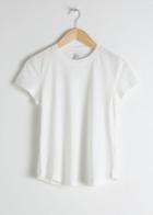 Other Stories Cotton Blend Tee - White
