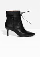 Other Stories Lace Up Stiletto Boots