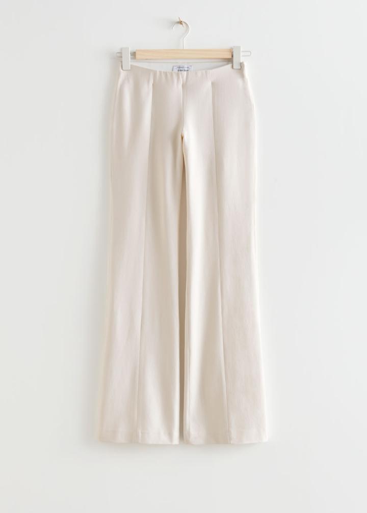 Other Stories Low Waist Trousers - White