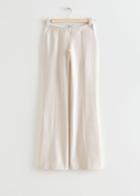 Other Stories Low Waist Trousers - White
