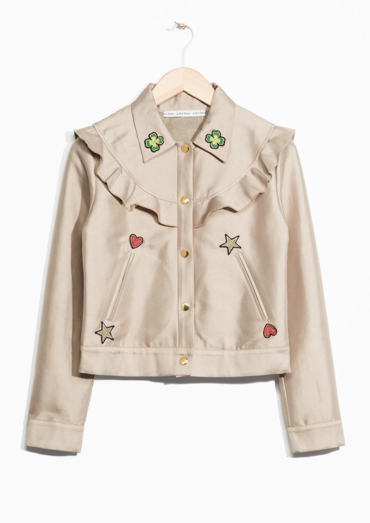 Other Stories Patched Frill Jacket