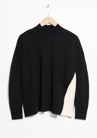 Other Stories Overlap Color Block Sweater