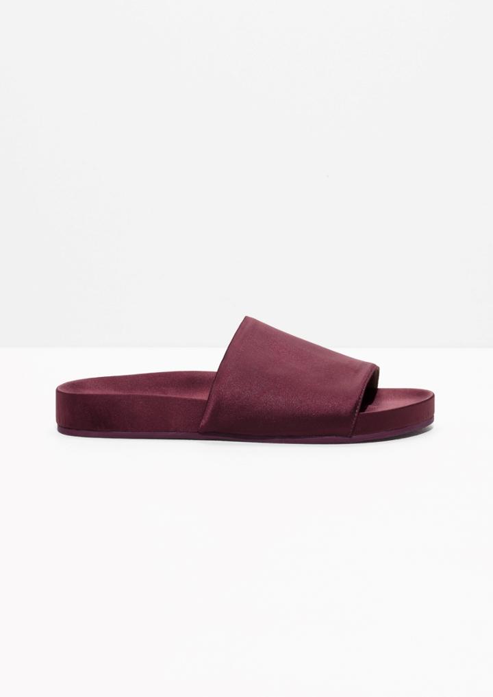 Other Stories Satin Hotel Slippers