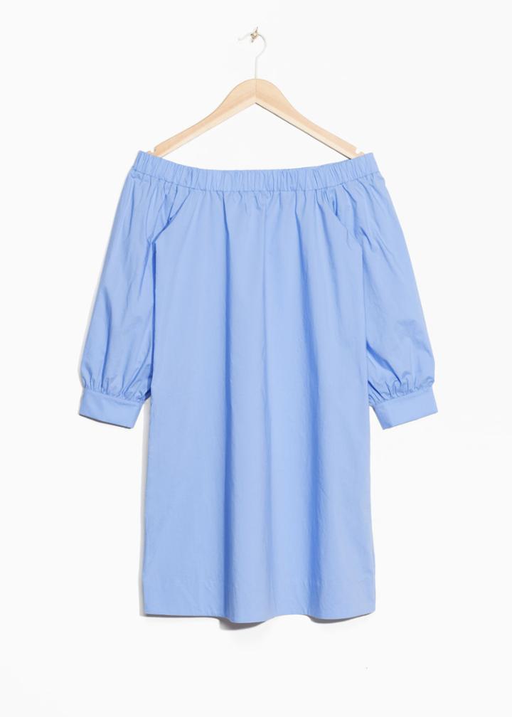 Other Stories Off-shoulder Dress - Blue