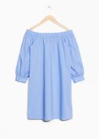 Other Stories Off-shoulder Dress - Blue