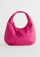 Other Stories Leather Hand Bag - Pink