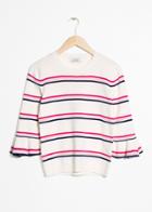 Other Stories Bell Sleeve Knit Top - White