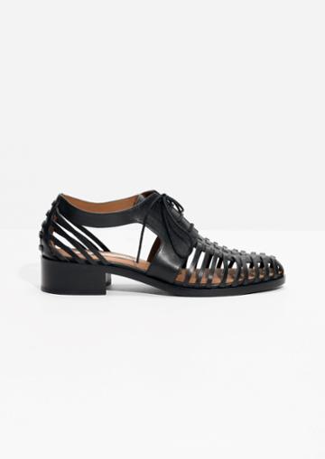Other Stories Open Leather Flats