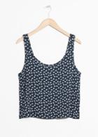 Other Stories Hibiscus Flower Print Tank - Blue