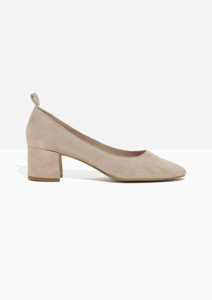Other Stories Suede Ballet Pump