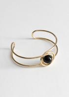 Other Stories Sphere Wire Cuff Bracelet - Black