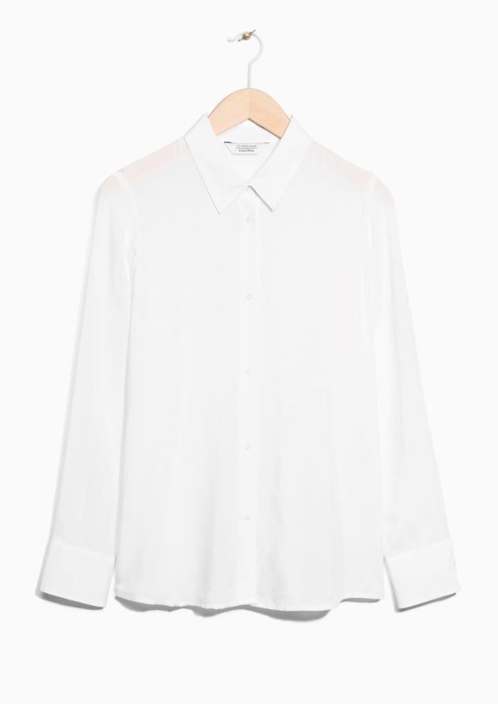 Other Stories Straight Fit Button-down Shirt