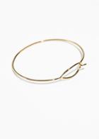 Other Stories Open Oval Cuff - Gold