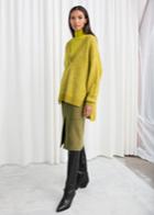 Other Stories Oversized Wool Blend Sweater - Yellow