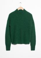 Other Stories Wool & Mohair Jumper - Green