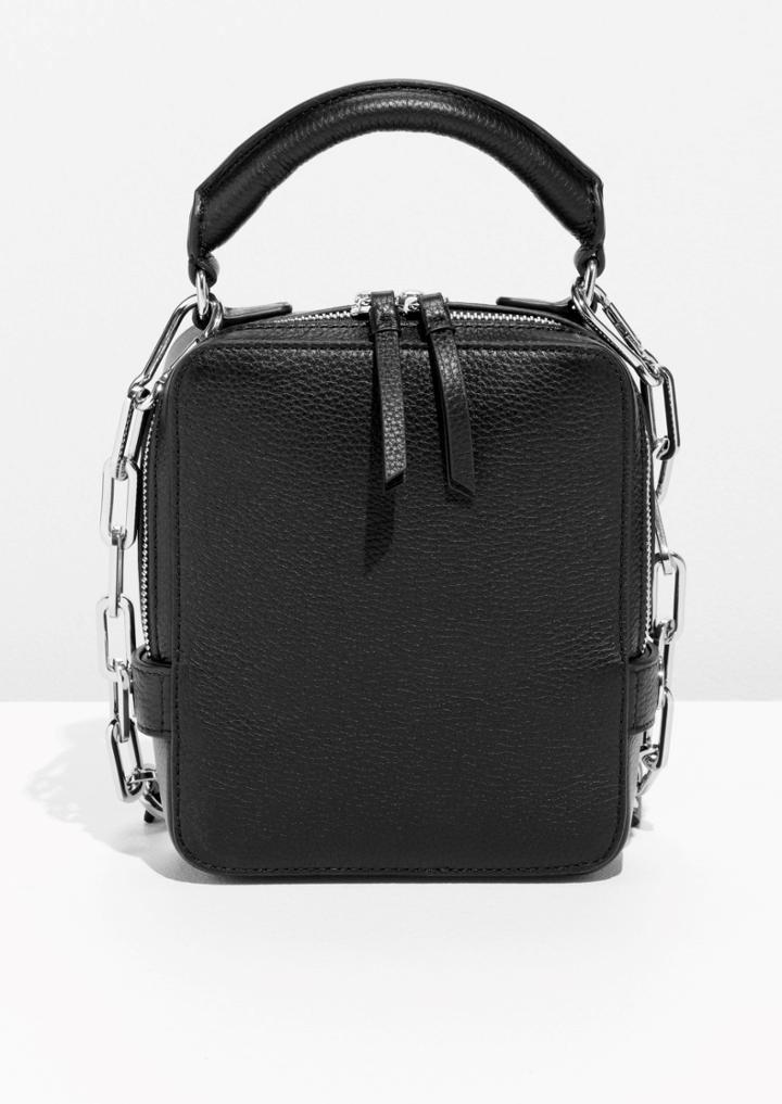 Other Stories Boxy Leather Bag