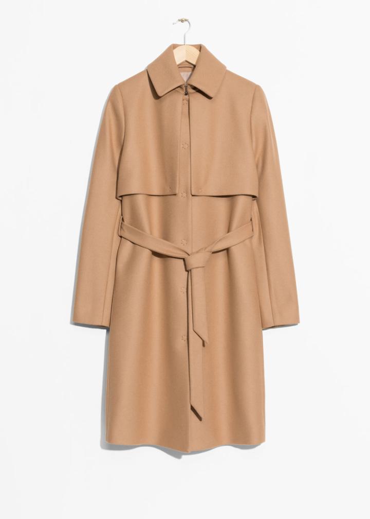 Other Stories Wool Trenchcoat - Beige