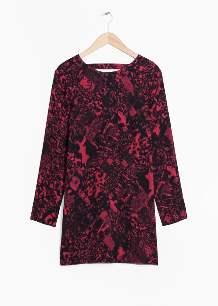 Other Stories Open Back Dress - Red
