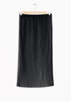 Other Stories Striped Pleats Skirt