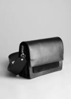 Other Stories Short Leather Crossbody Bag - Black
