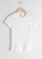 Other Stories Stretch Cotton Top - White