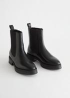 Other Stories Chunky Sole Chelsea Boots - Black