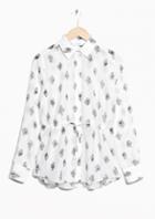 Other Stories Seashell Drawstring Cotton Shirt