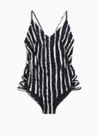Other Stories Side Straps One Piece - Black