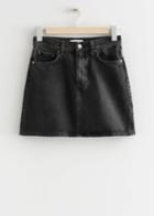 Other Stories 5-pocket Denim Skirt - Grey