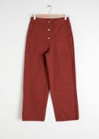 Other Stories Straight Fit Workwear Trousers - Red
