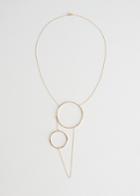 Other Stories Duo Circle Chain Necklace - Gold