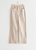 Other Stories Straight Corduroy Trousers - Beige