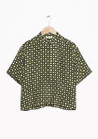 Other Stories Flower Grid Blouse