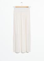 Other Stories Elasticated Jacquard Midi Skirt - White