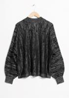 Other Stories Metallic Melange Sweater