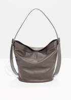 Other Stories Smooth Leather Hobo Bag