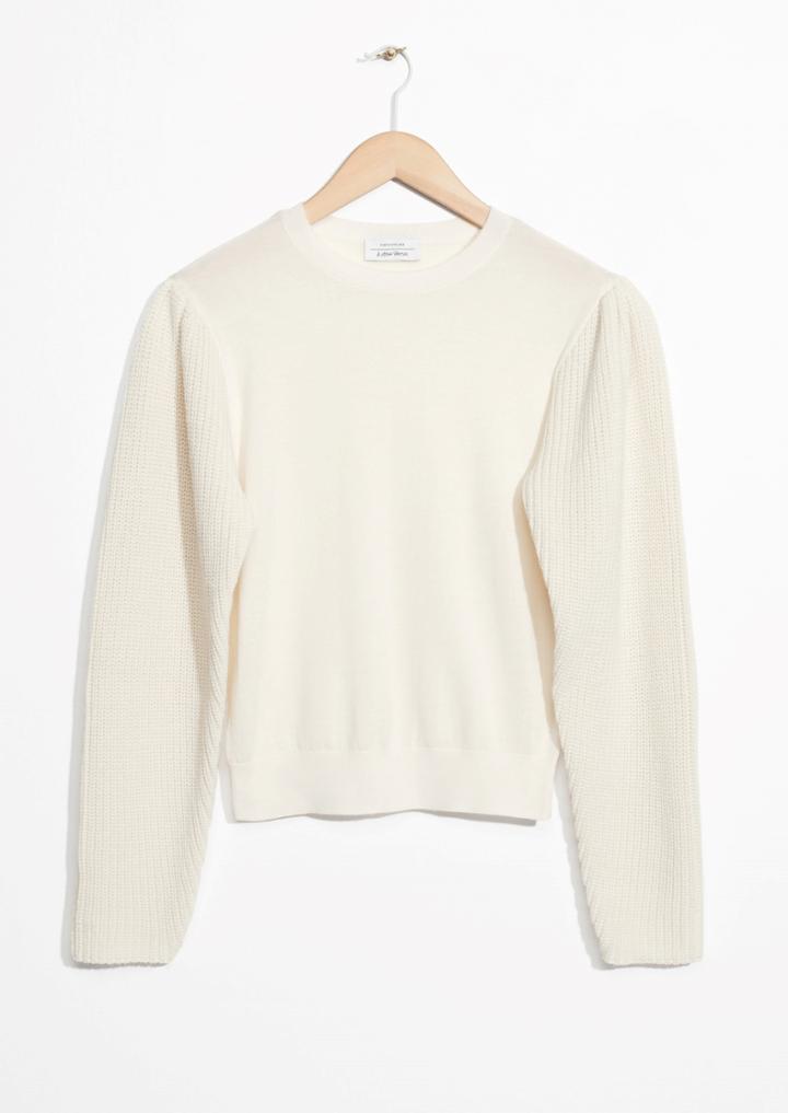 Other Stories Puffy Sleeve Sweater