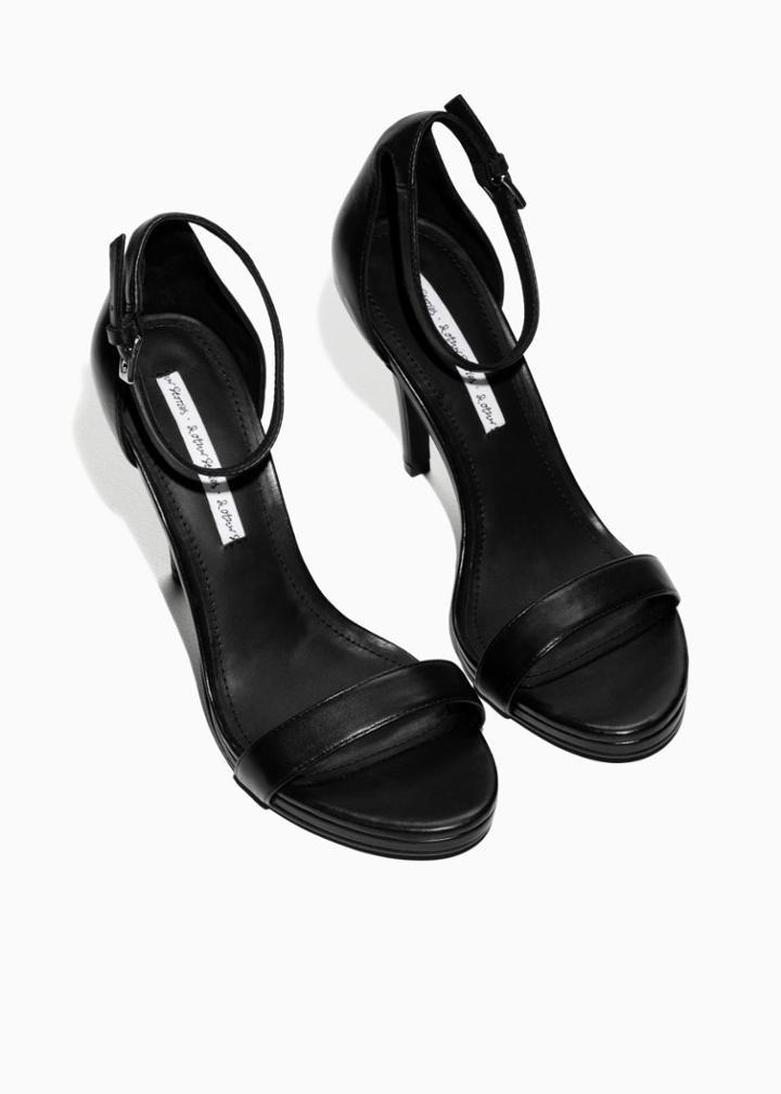 Other Stories Two Strap Sandal - Black