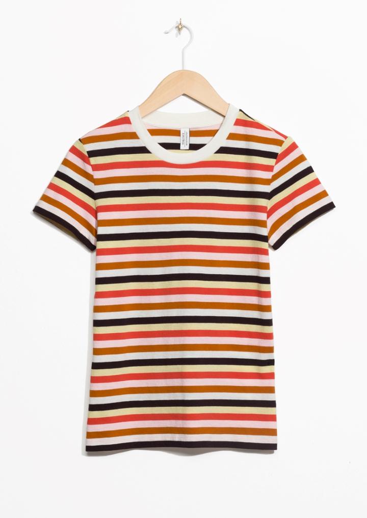 Other Stories Striped Organic Cotton Tee