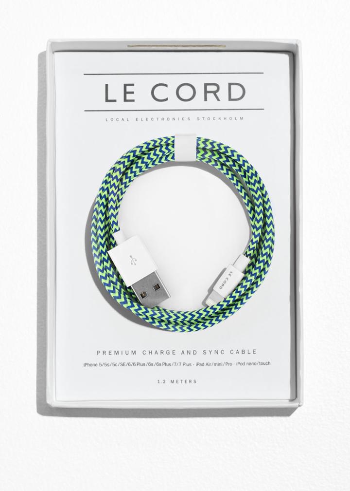 Other Stories Le Cord Usb Charge Cable - Green