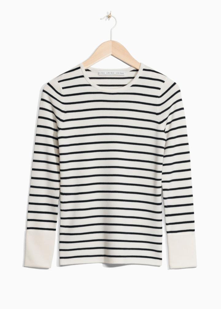 Other Stories Nautical Sweater - White