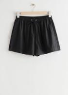 Other Stories Relaxed Drawstring Shorts - Black