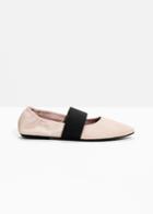 Other Stories Leather Ballet Flats - Pink