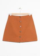 Other Stories Mini Skirt With Button Closure - Orange