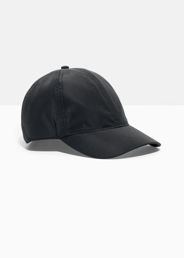 Other Stories Satin Cap - Black