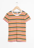 Other Stories Striped Ringer Tee - Yellow